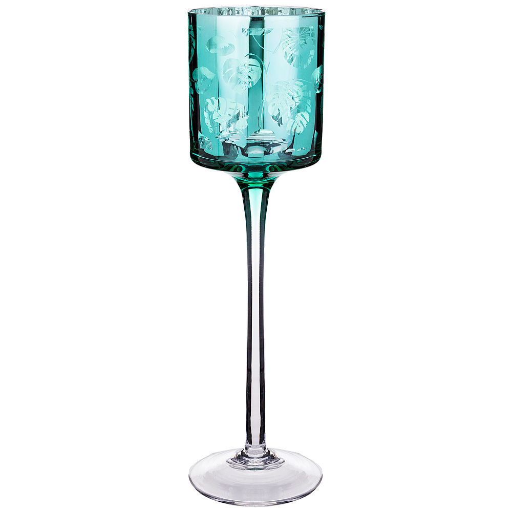  Glass Leaves Turquoise, 7 , 25 , , Lefard, 