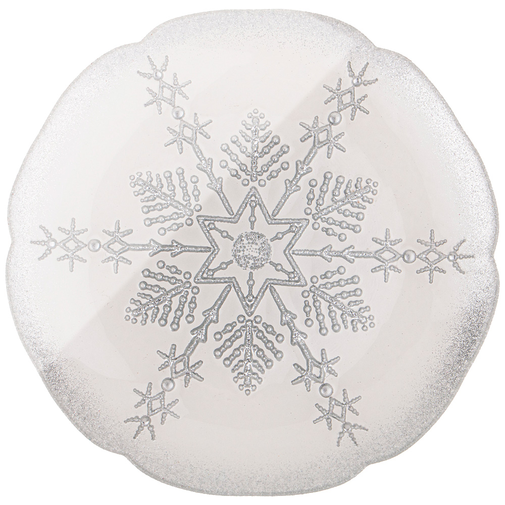   Glamor glass Snowflake silver one, 21 , , 